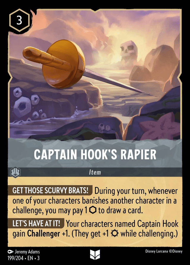 Captain Hook's Rapier (Into the Inklands)