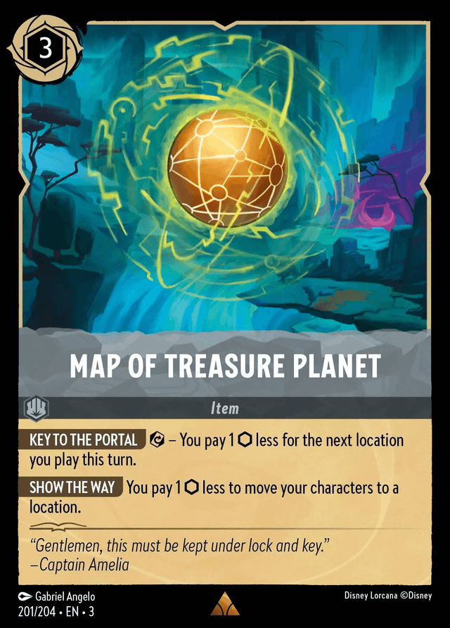 Map of Treasure Planet (Into the Inklands)