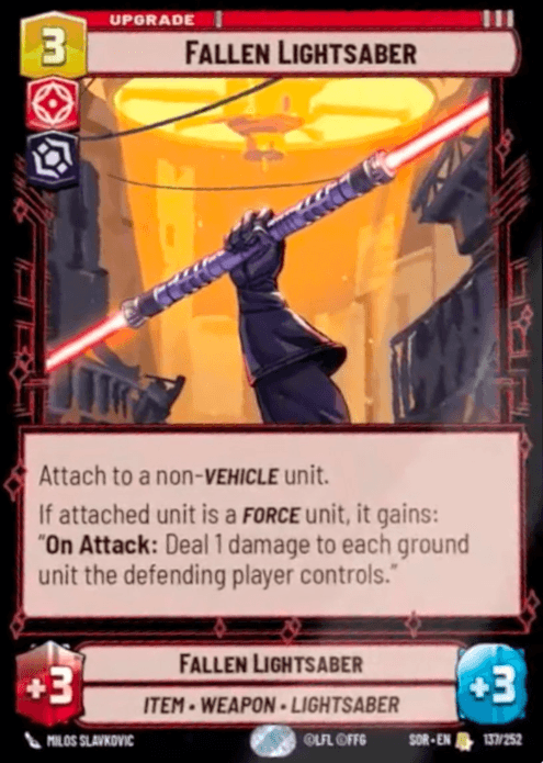 Fallen Lightsaber (Spark of Rebellion)